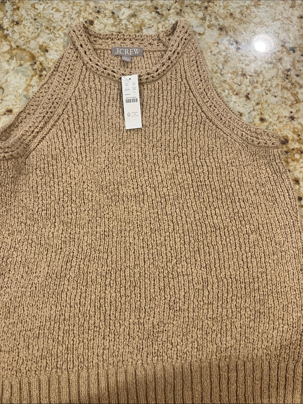 JCREW chunky crochet  sleeveless top